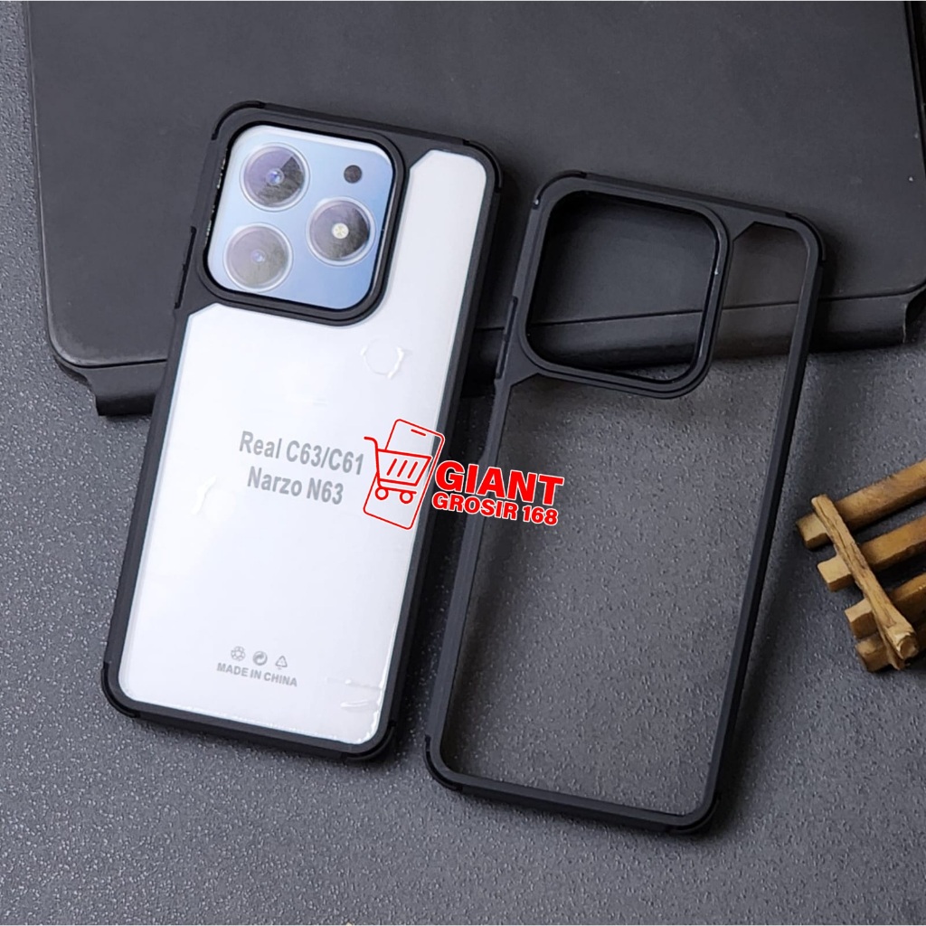 Realme C61 Realme C63 เคสใส Hybrid กันกระแทก Anti Fall โปร่งใส Realme C61 Realme C63