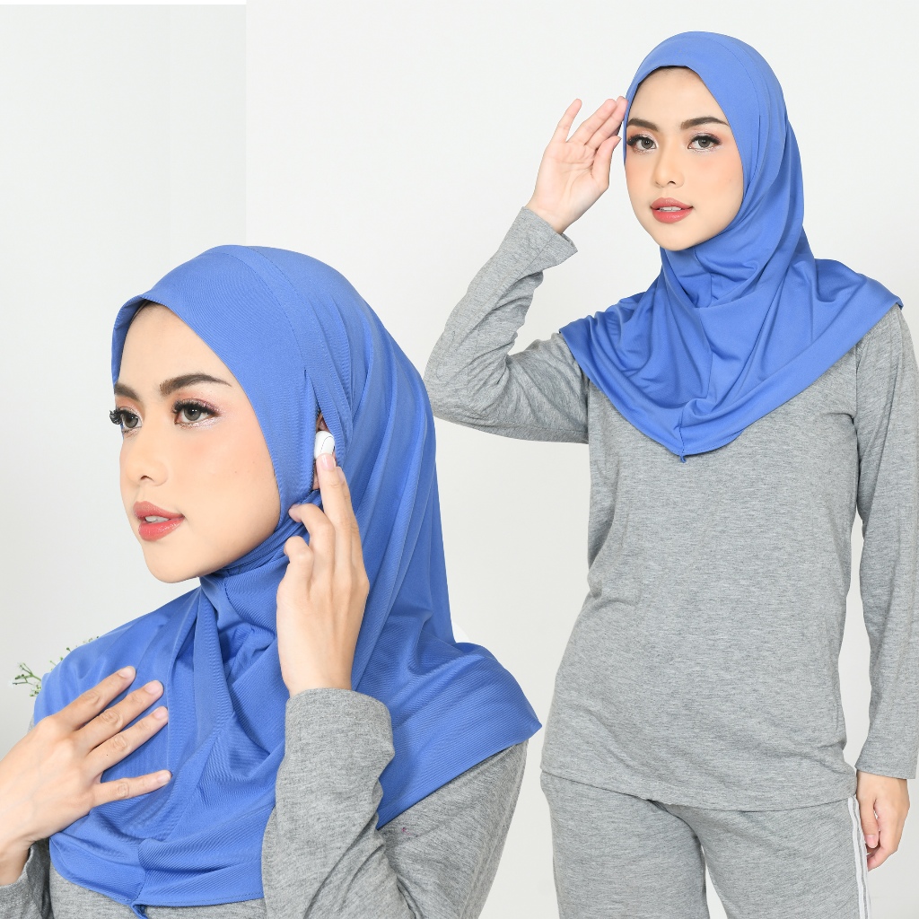 SPORT HIJAB/SPORT HIJAB สําหรับเล่นกีฬาพร้อมหูเมล