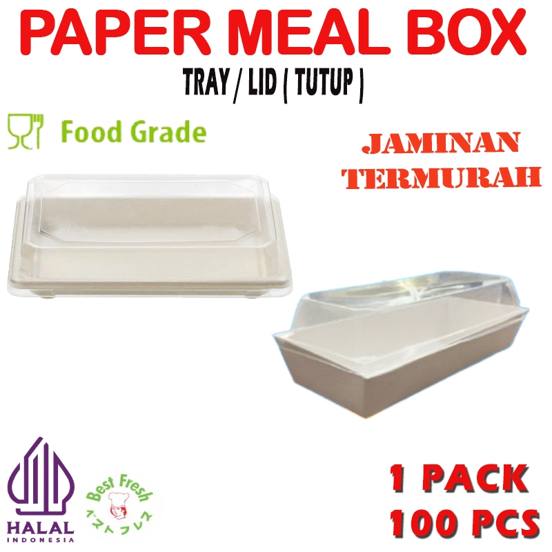 Paper Meal Box - Hotdog Box - ถาดใส่อาหาร | เมด
