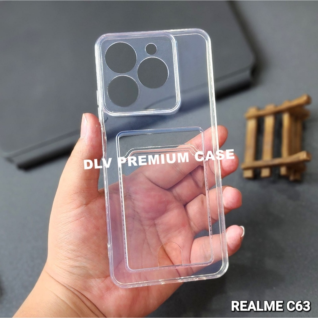 REALME C61 SOFTCASE CARD CASE CLEAR CARD SLOT CASE REALME C61