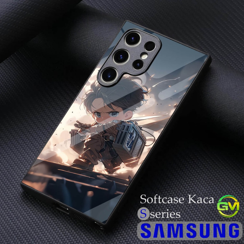 Samsung S21 S22 S23 S24 S25 Ultra Glass Softcase |GM29| เคส Samsung Cover Case | Mika Hp S21ultra S2