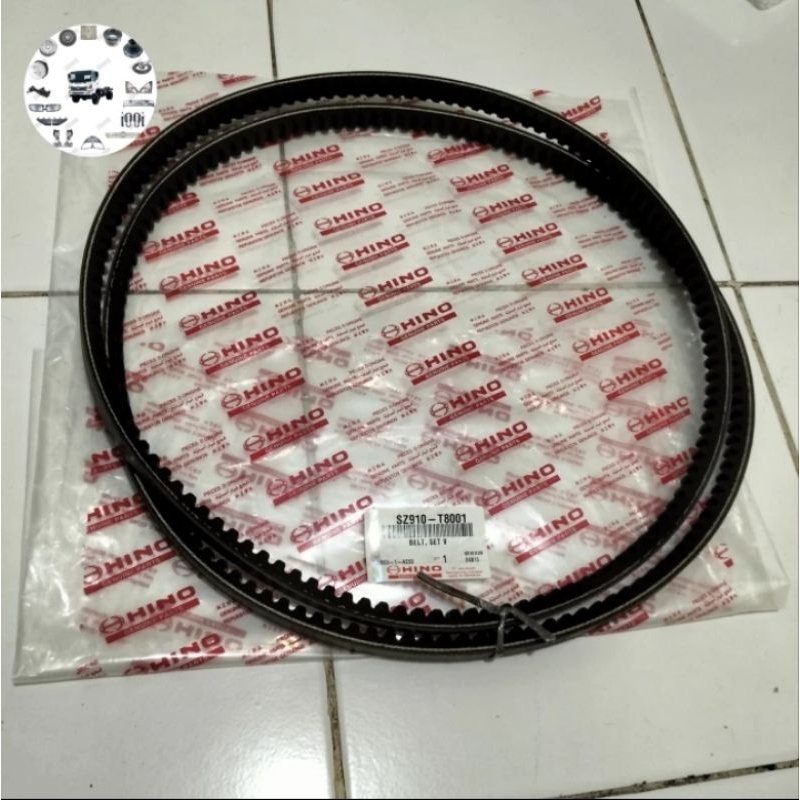 SZ910-T8001 FAN BELT FAN STRAP VAN BELT V BELT HINO LIHAN 500 / ราคา 2PC