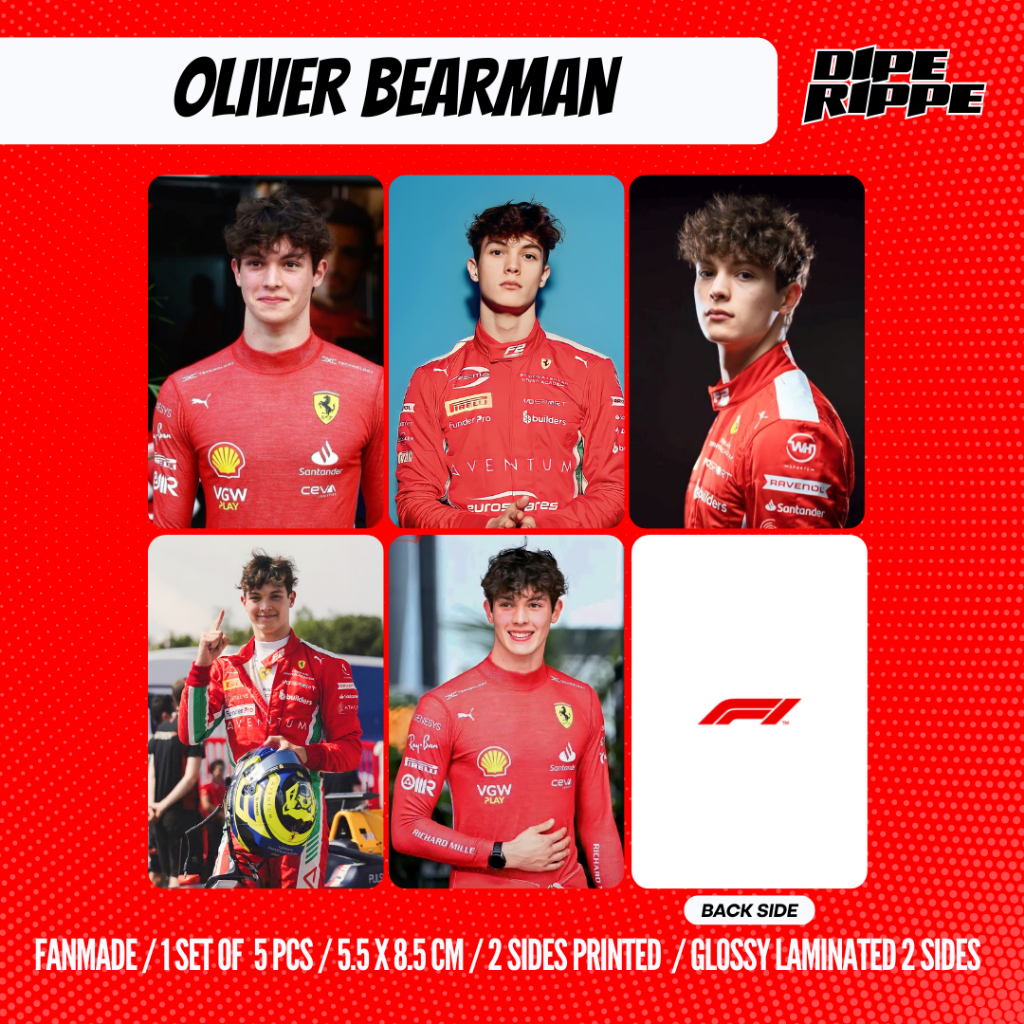 F1 PHOTOCARD - OLIVER BEARMAN