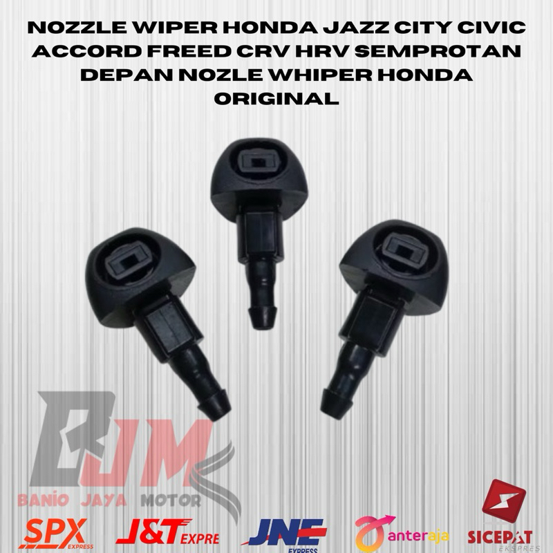 หัวฉีดปัดน้ําฝน honda Jazz City Civic Accord Freed Crv Hrv หัวฉีดสเปรย์ด้านหน้า Whiper honda ORIGINAL