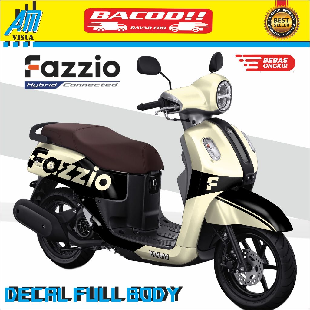 Fazzio Decal Full Body สติกเกอร์ Fazzio 125 Full Body สติกเกอร์ Fazzio สติกเกอร์ Simple Design Varia