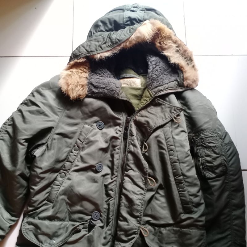 Vintage "RARE" 1960s USAF N3B Parka Military Jacket