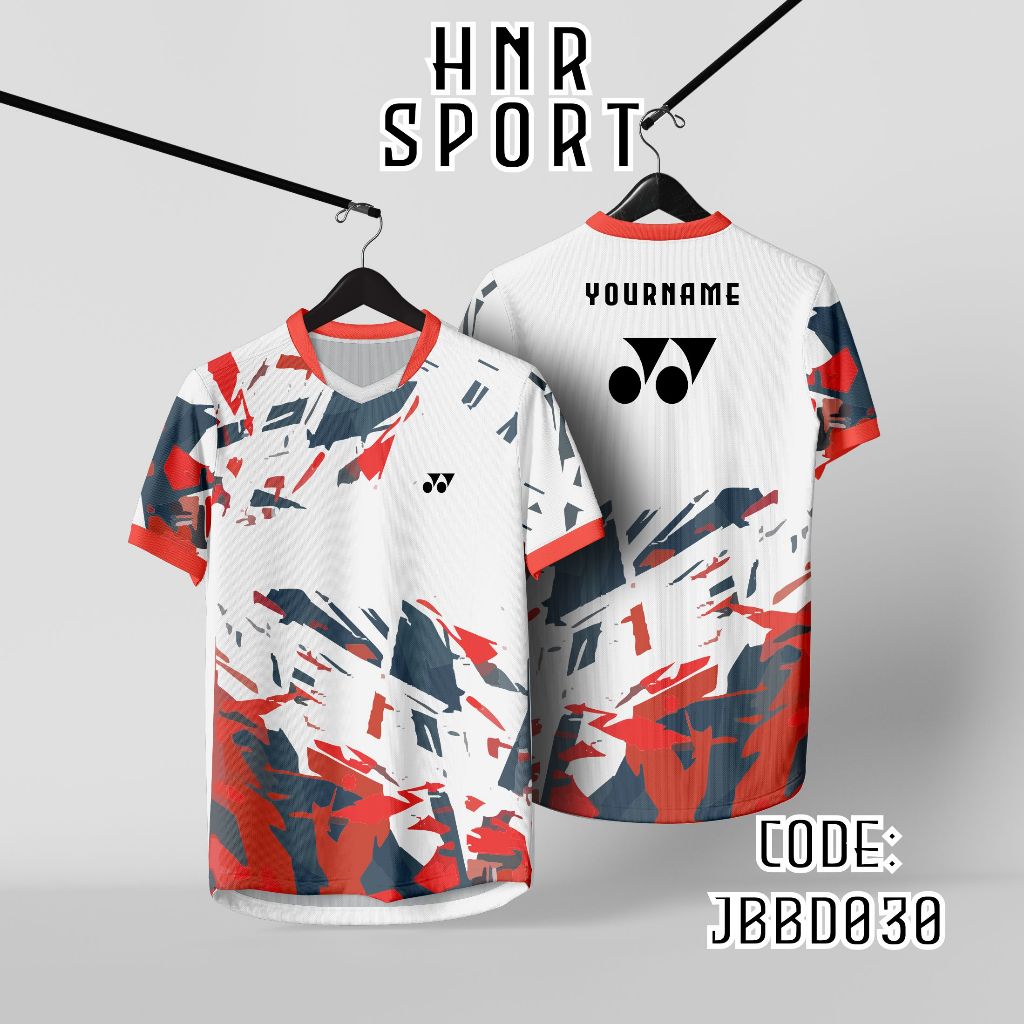 JERSEY BADMINTON ฟรี CUSTOM NAME UNISEX SIZE S-5XL