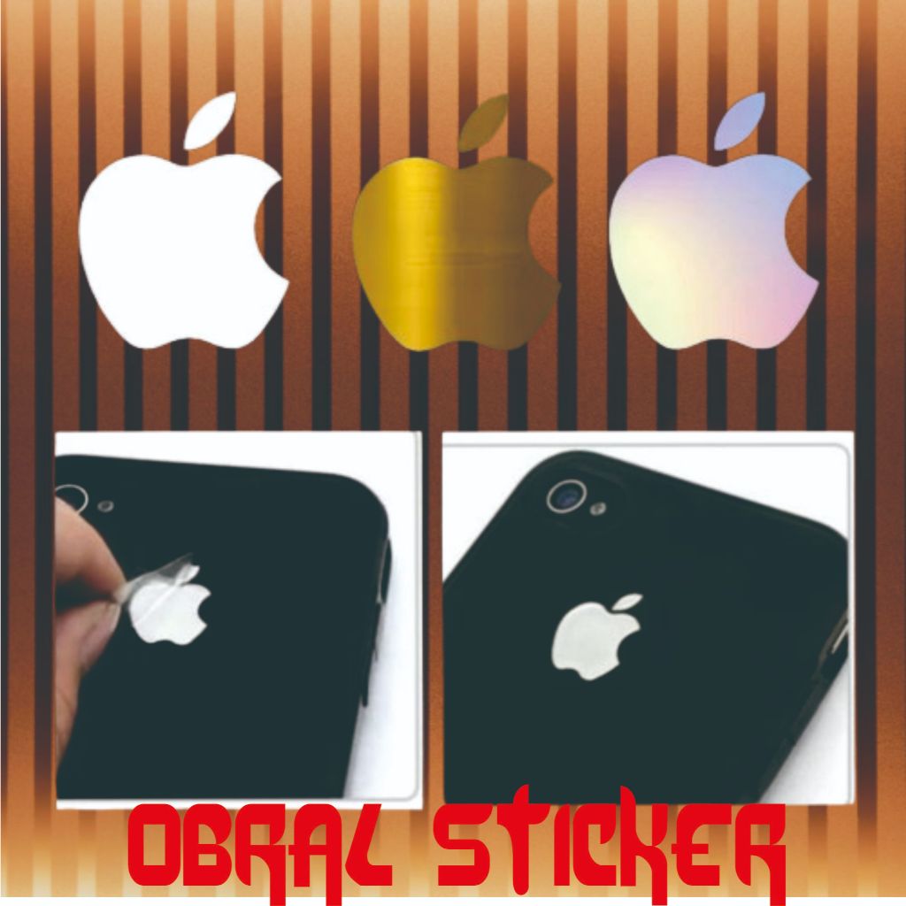 สติ๊กเกอร์ตัด Iphone Logo 3 ชิ้น