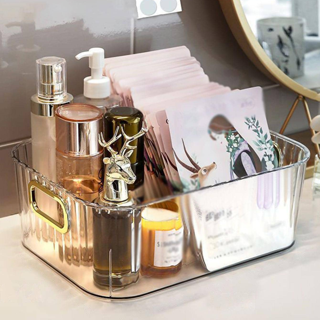 BSHINE กล่องเก็บเครื่องสําอางอเนกประสงค์ Glossy Box Storage - BS-17 - โปร่งใส