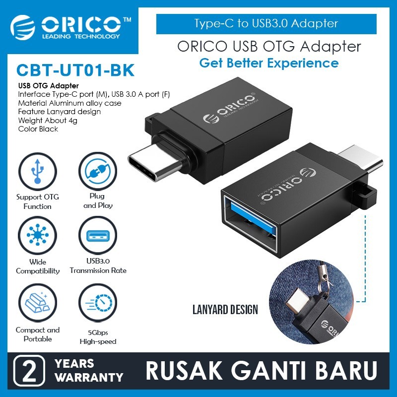 ORICO CBT-UT01 อะแดปเตอร์ OTG Type-C เป็น USB3.0