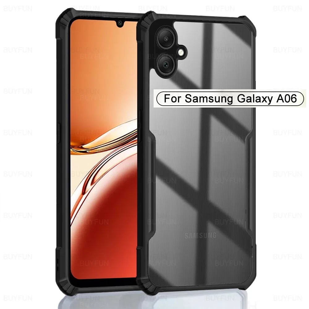 Samsung A06 Case Softcase FUSION ARMOR SHOCKPROOF เคสป้องกันกล้อง Hp Samsung A06