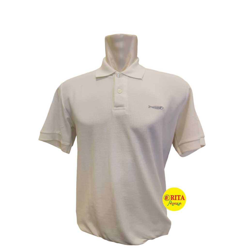 IE-BE // เสื้อยืดคอปกธรรมดา // Art.IZAL038WHT - RITA