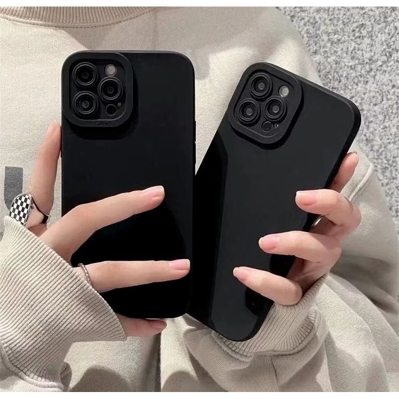 SOFT CASE PRO กล้องสีดําเต็มรูปแบบ/สีดําสําหรับ REALME 14 14T 15 15 PRO 3 3 PRO 5 5I 5S C3 C2 C1 6 P
