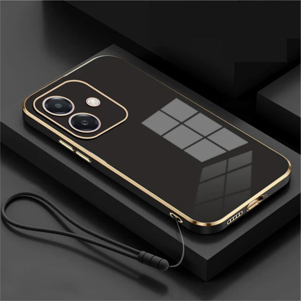 OPPO A3 A3x A5 2025 A5i A5X A5i Pro A5 Pro A3 Pro 5G ชุบ TPU Silicont กรณีฟรี Lanyard