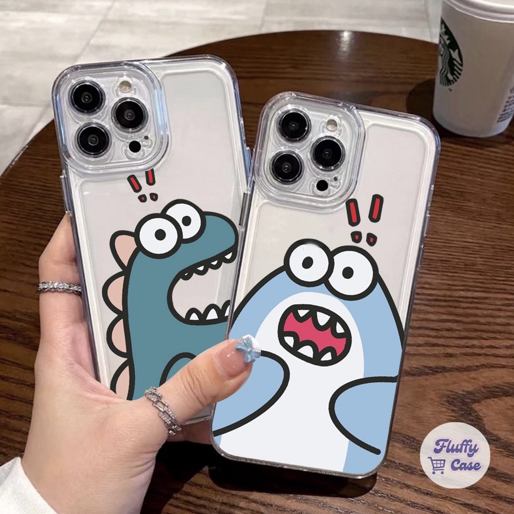 (DN) CUTE CLEAR CASE สําหรับ REALME 10 4G C3 5 5 PRO C20 C11 C12 C15 C21 C21Y C25Y 8i 9 9 PRO PLUS C