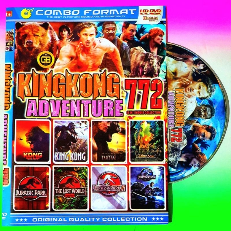 คอลเลกชันผสม CASSETTE 8 FILM KING KONG ADVENTURE-KINGKONG FILM-KING FILM CASSETTE-KONG KONG KONG KAP