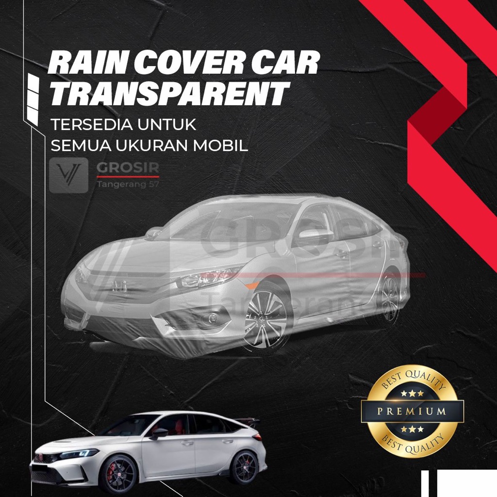 ผ้าคลุมรถแบบใส Civic Type R FL5 2023 ฝาครอบตัวถังโปร่งใส Civic Type R FL5 2023