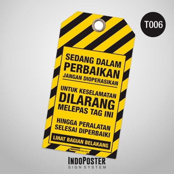 Tag Out LOTO PVC Safety K3 ANSI ISO กําลังซ่อมปัจจุบัน