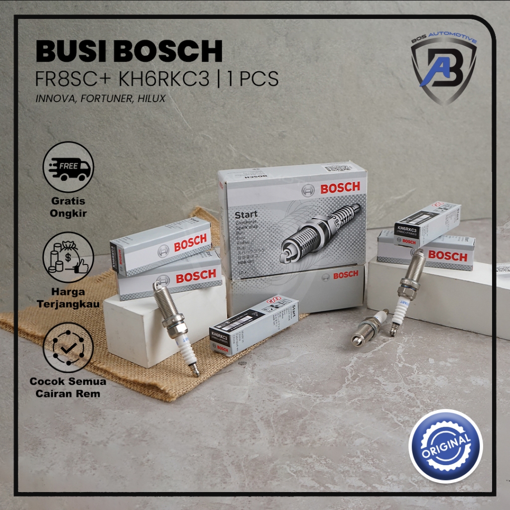 BOSCH หัวเทียนรถยนต์ 1 FOOT 2 W8DCC FR8DCX YR7DC FR8SC+ F7LDCR หัวเทียนสากล