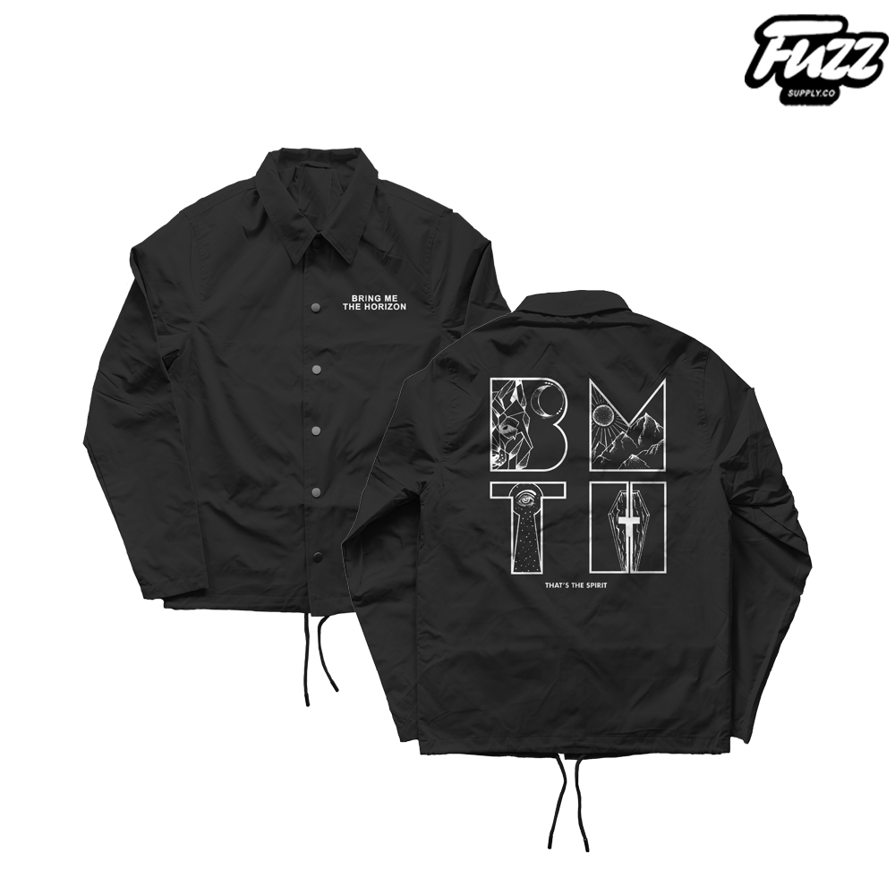 COACH BRING BAND JACKET ME THE HORIZON WINDBREAKER JACKET METAL MUSIC BMTH