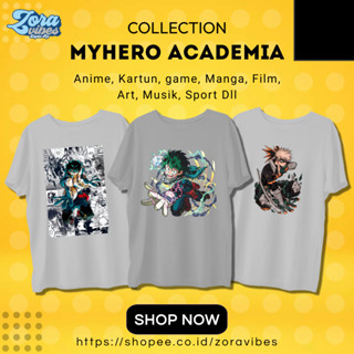 เสื้อยืด พิมพ์ลายอนิเมะ My Hero Academia