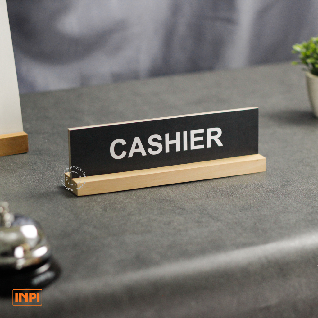 INPI HOUSE Signage Cashier, Closed - ป้ายบริเวณแคชเชียร์ - ภายในอาคาร