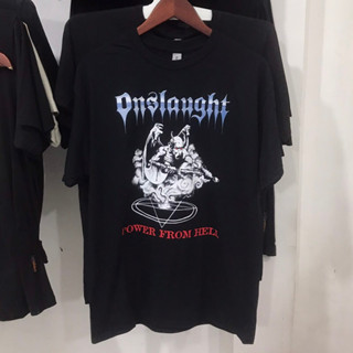 Kaos BAND OFFICIAL ONSLAUGHT - พลังจากนรก (สินค้าดั้งเดิม)