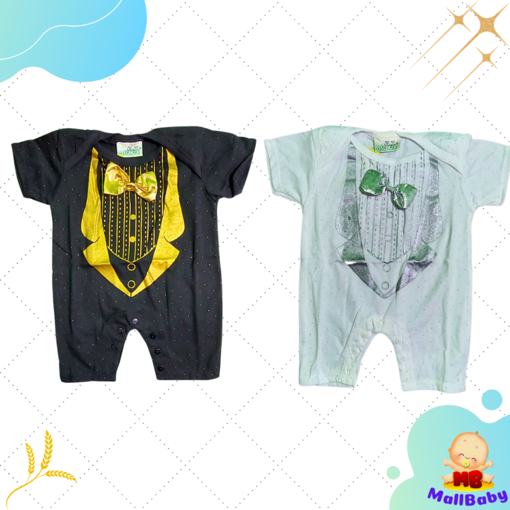 เด็กทารกเสื้อผ้าสําหรับการเดินทางปาร์ตี้ Healing รุ่น Romper Boy Tie Ozuka