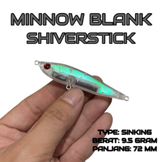 Minnow ดินสอเปล่า 72 มม. 9.5 กรัม