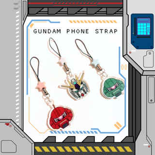 Gundam &amp; Zaku สายคล้องโทรศัพท์ / เครื่องรางโทรศัพท์ / ที่แขวนโทรศัพท์โดย tsurumistudio