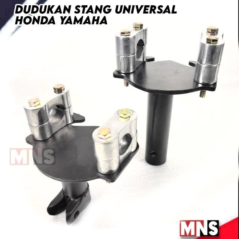 อะแดปเตอร์แฮนด์ Handlebar Mount plus Raiser Universal Honda Yamaha Matic Bebek Modif Trondol Riser Handlebar Mount