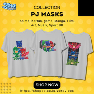 เสื้อยืด พิมพ์ลาย PJ Masks สําหรับเด็ก