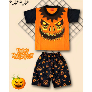 ใหม่ ชุดสูทเด็กผู้หญิง ผู้ชาย ลาย HALLOWEN MODEL น่ารัก 1-10 ปี