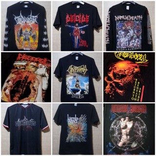 เสื้อยืด พิมพ์ลาย Disgorge band HYPHOCRISY SANCTUARY LAMB OF GOD DEICIDE NAPALM DEATH TRAUMA DIMMU BORGIR