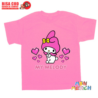 เสื้อยืด พิมพ์ลาย My Melody น่ารัก สําหรับเด็กผู้หญิง