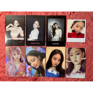 การ์ดรูปภาพอย่างเป็นทางการ PC JENNIE BLACKPINK ALBUM BORPINK POB KTOWN4U DIGIPACK YGS POP UP Lightstick LYRIC CARD THE ALBUM MEMBERSHIP WEVERSE PHOTOBOOK 4 + 1