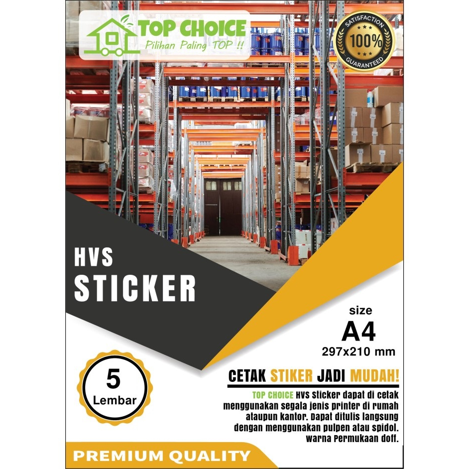 A4 HVS Sticker Paper TOP CHOICE Online Shop Label Stickers Box