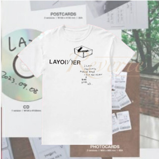 Baju KAOS เสื้อยืด ลาย BTS LAYOVER BOX DANCING RAINY DAYS FOR US SONG LIST V TAEHYUNG KPOP ไอดอลแฟชั่นเกาหลี สไตล์ BANGTAN BT21 ARMY