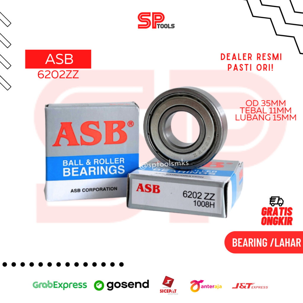 LAHAR / BEARING / LAHER ASB 6202ZZ / 6202 ZZ
