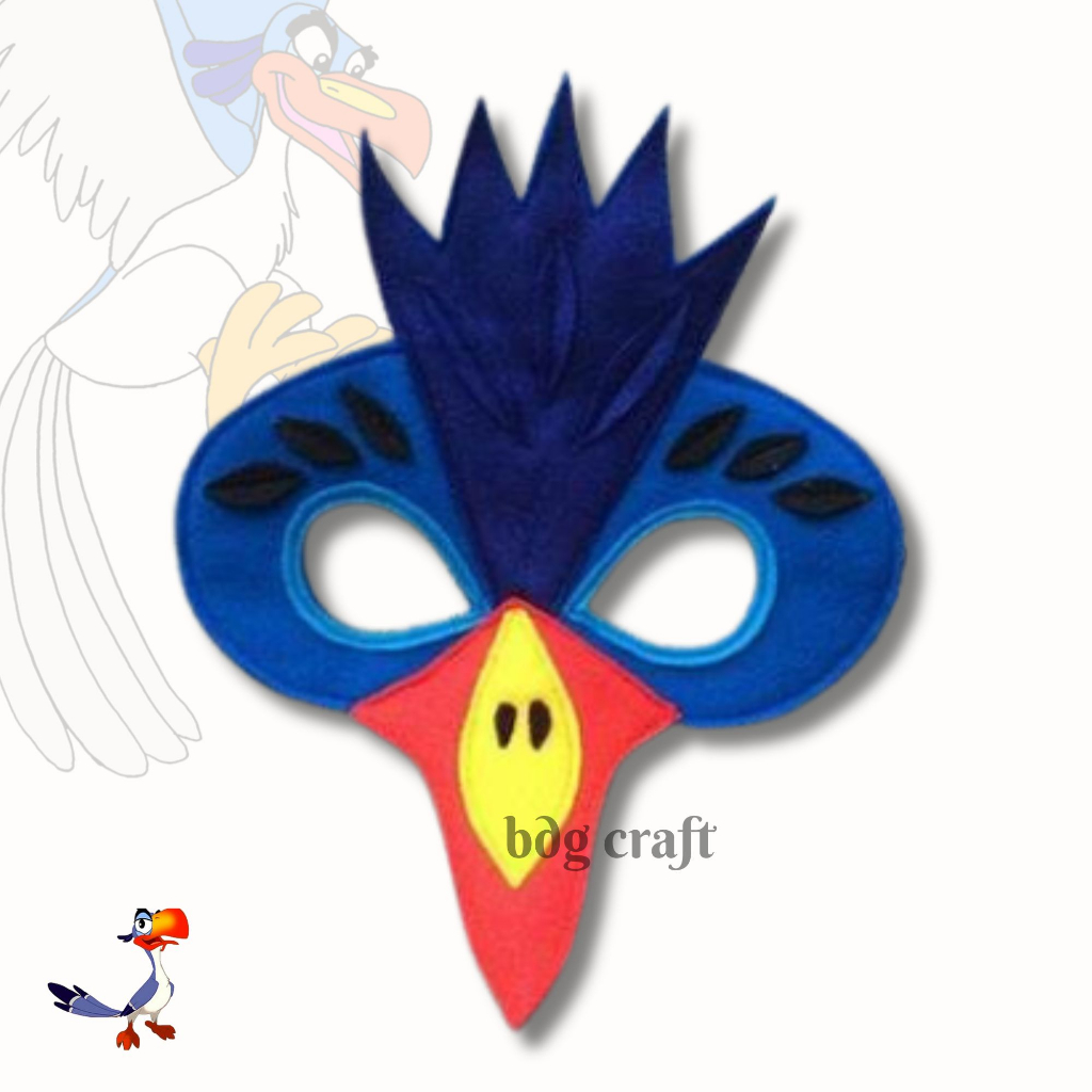 Bdg craft flannel หน้ากากคอสเพลย์นก ZAZU LION KING HALOWEEN DRAMA