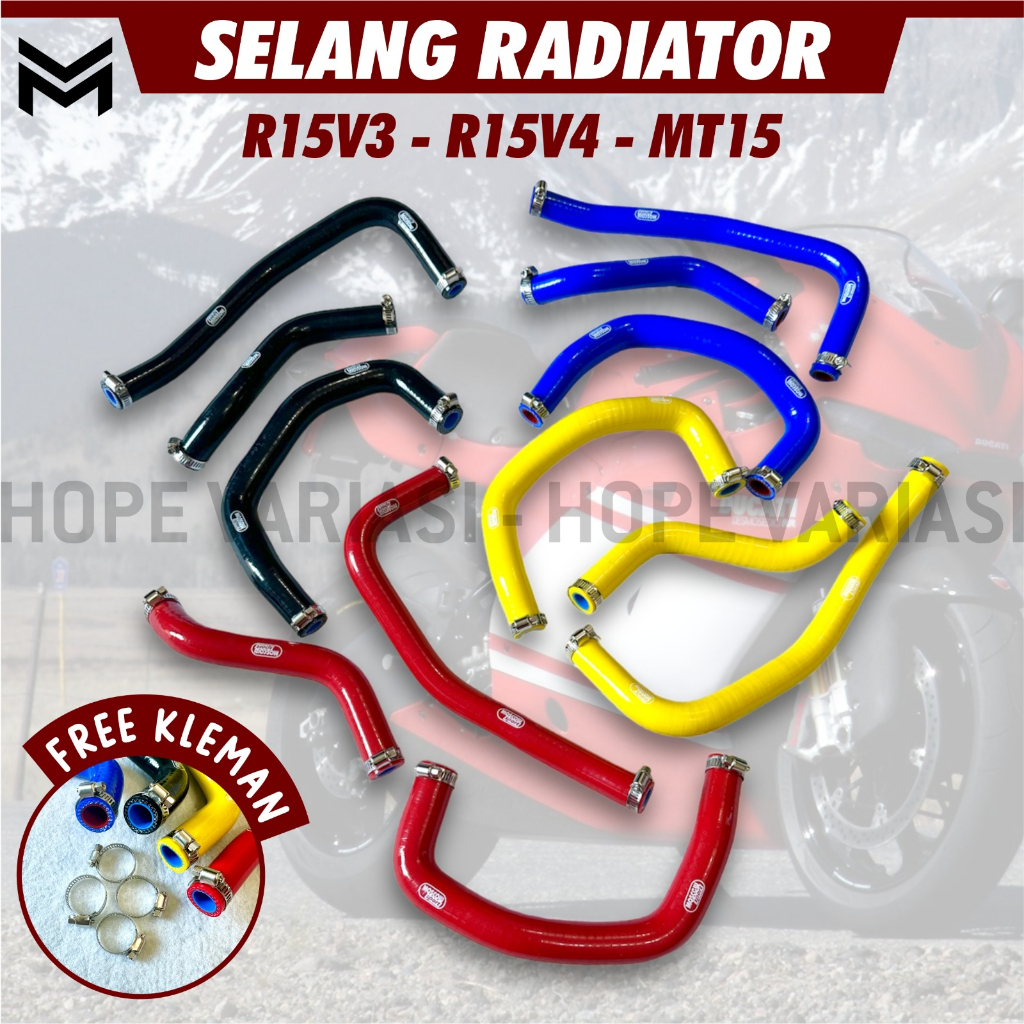 HONDA R15 V3 R15 V4 R15M MT15 ท่อหม้อน้ํารถจักรยานยนต์ฟรี clamp นําเข้า THAILAND RADIATOR HOSE R15 V