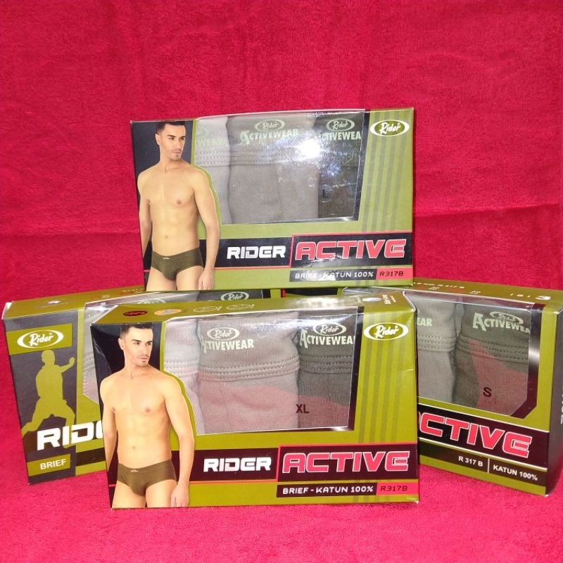 RIDER ACTIVE UNDERWEAR Art: R 317 B//PRICE ต่อ 3 ชิ้น [1 กล่อง]