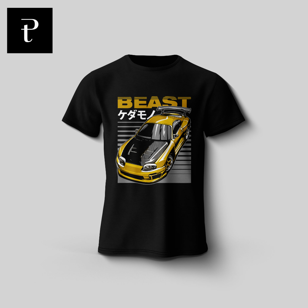 เสื้อยืดรถยนต์ TOYOTA SUPRA MK4 BEAST TSHIRT