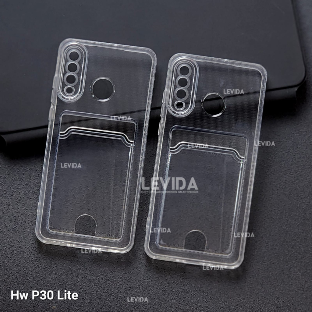 Huawei P30 Lite Card Case Clear / Clear Card Slot Case Huawei P30 Lite