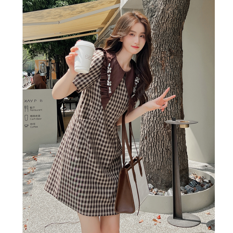 NJAWA - ILONA KOREAN DRESS RUFFLE - MINI DRESS VINTAGE KOREAN