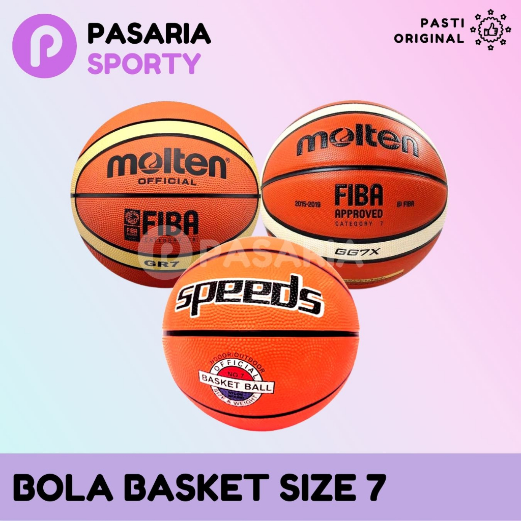 MOLTEN GG7X/GR7 Fiba/Perbasi หนัง PVC SPEEDS สีส้ม