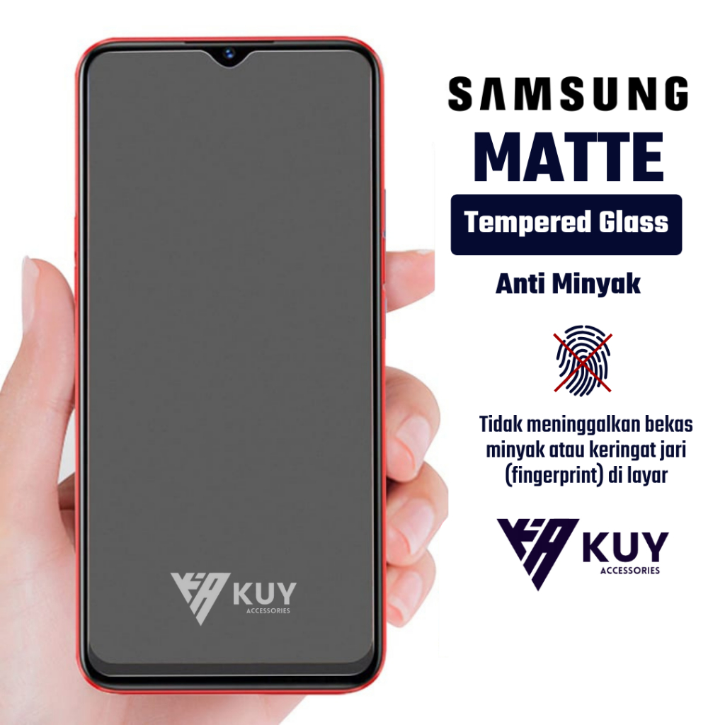 LAYAR KUY - Matte Glass เต็มหน้าจอ Samsung A56 5G A55 5G A36 5G A35 5G A54 5G A53 5G A52s 5G A52s A5