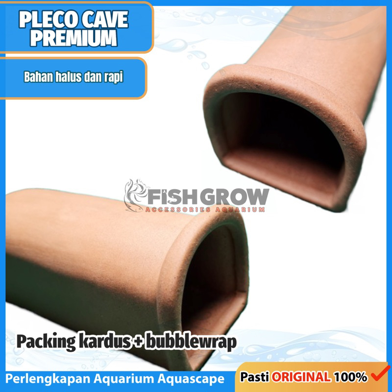 HIDING CAVE HOUSE GOA PLECO BRUSHMOUTH PREMIUM SQUARE