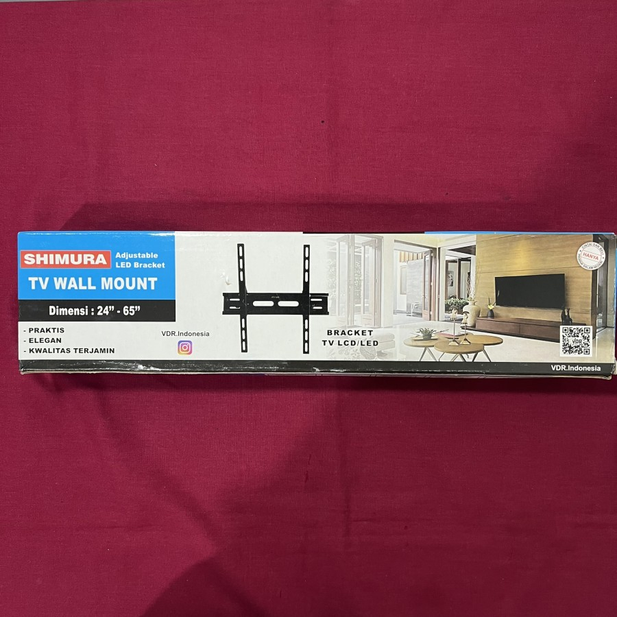 TV BRACKET WALL MOUNT TV SMART LCD LED 24" - 65" IN ADJUSTABLE SHIMURA