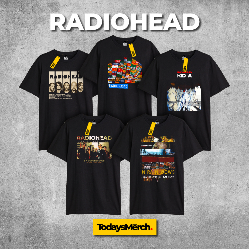เสื้อยืดวง Merch Britpop Radiohead Series